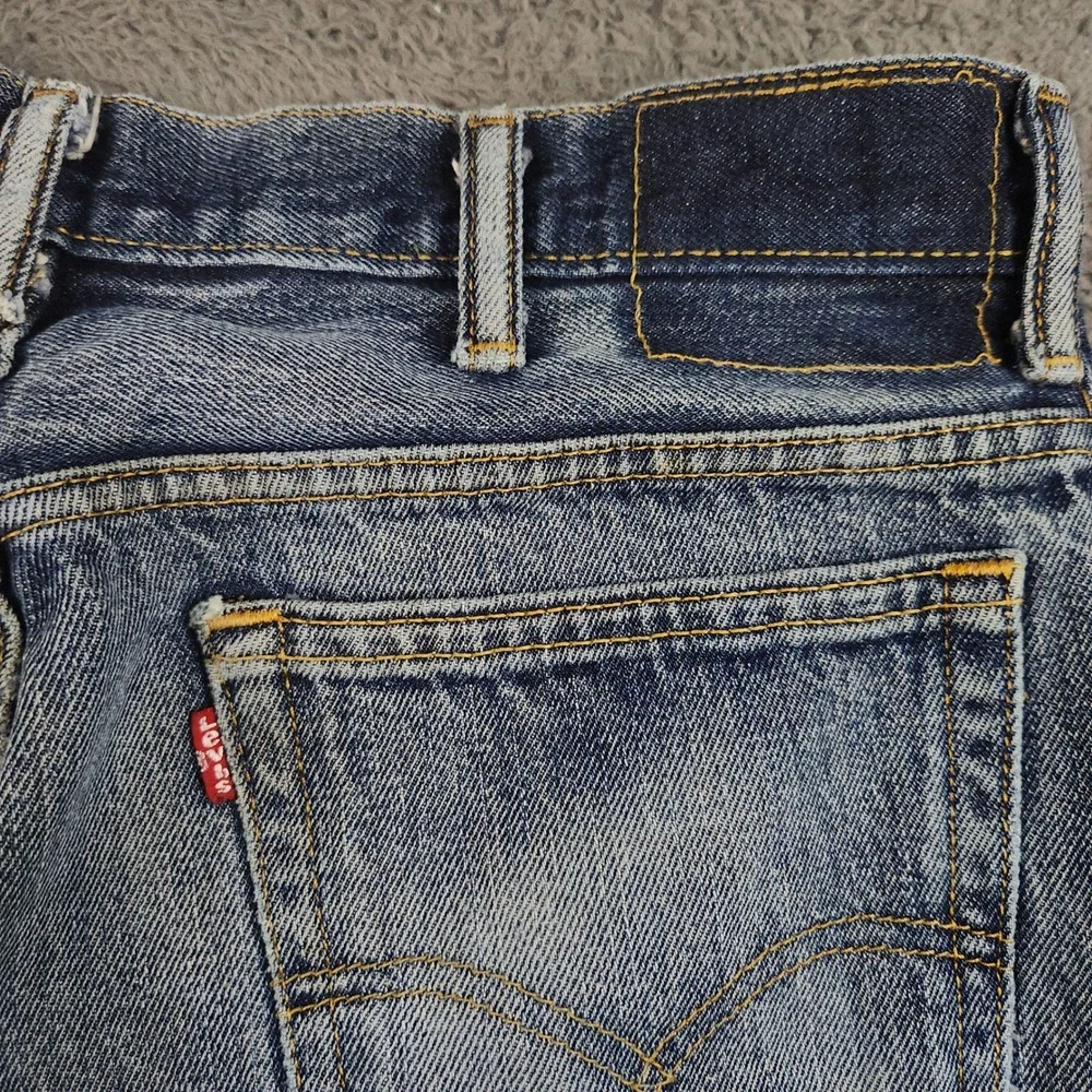 Levi's 517 Jeans Mens W34 L32 Blue Mid Rise Bootcut Faded Western Denim Pants